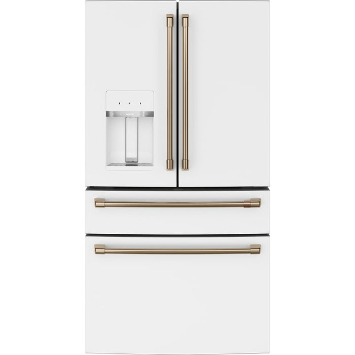 Cafe 36 Inch Wide 27.8 Cu. Ft. Energy Star Rated French Door Refrigerator with Convertible Drawer