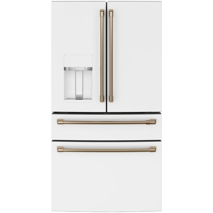 Cafe 36 Inch Wide 22.3 Cu. Ft. Smart Counter-Depth 4-Door French-Door Refrigerator