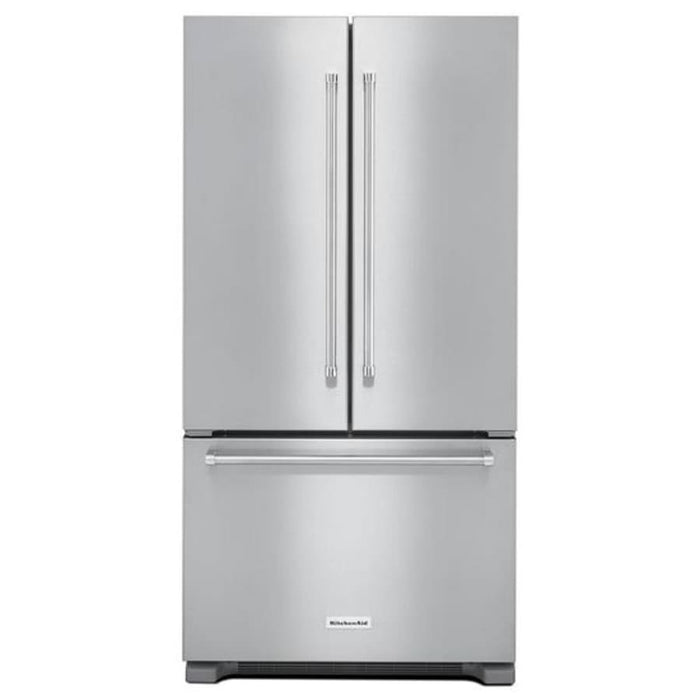 KitchenAid 36 Inch Wide 22.0 Cu. Ft. Counter Depth French Door Refrigerator with ExtendFresh and Internal Water Dispenser